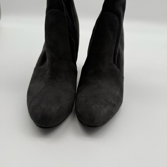 SAM EDELMAN KENT over the knee heeled suede boot dark grey - Picture 5 of 16